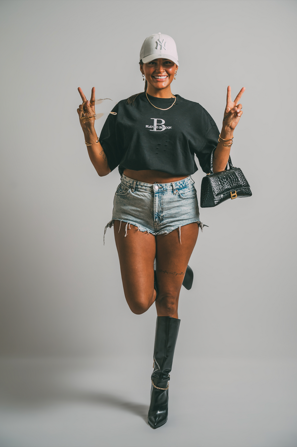 Black Ikarus Heavyweight T-Shirt