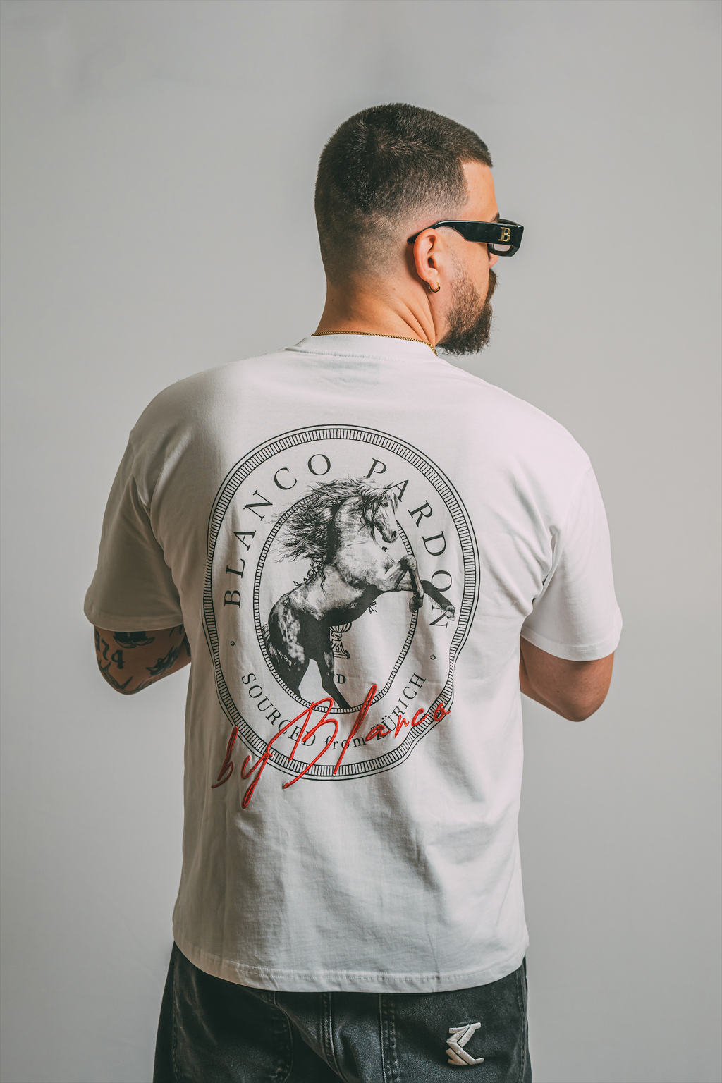 White Mustang Heavyweight T-Shirt
