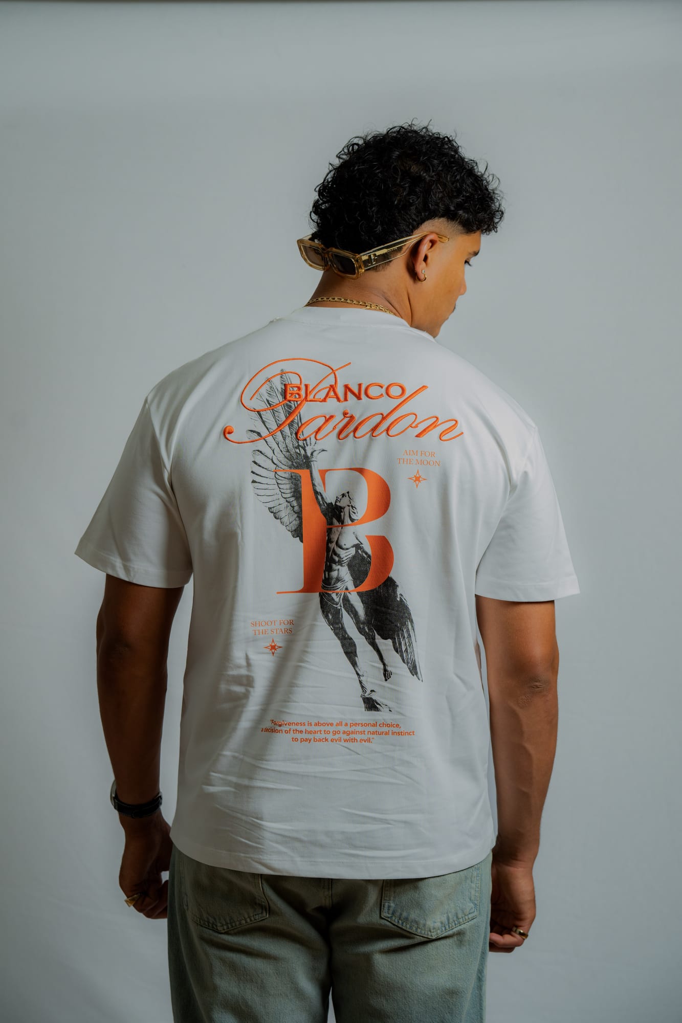 Orange Ikarus Heavyweight T-Shirt — Blanco Pardon ®